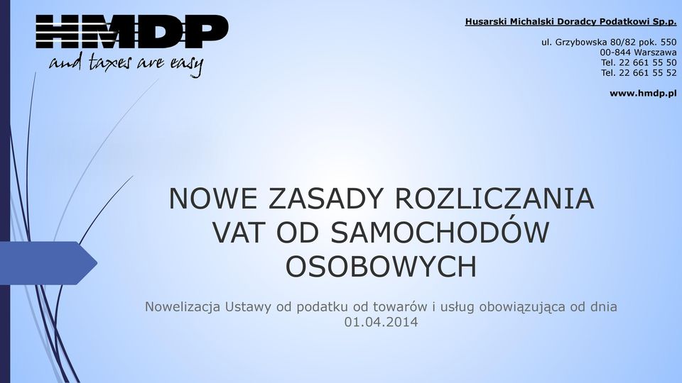 pl NOWE ZASADY ROZLICZANIA VAT OD SAMOCHODÓW OSOBOWYCH Nowelizacja
