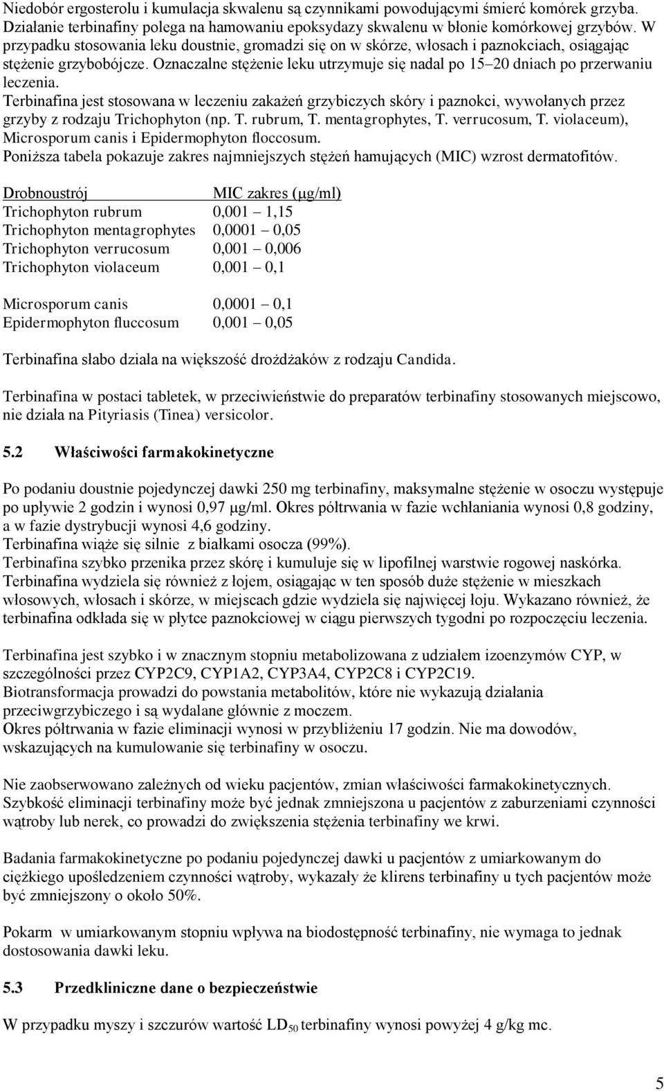 Oznaczalne stężenie leku utrzymuje się nadal po 15 20 dniach po przerwaniu leczenia.