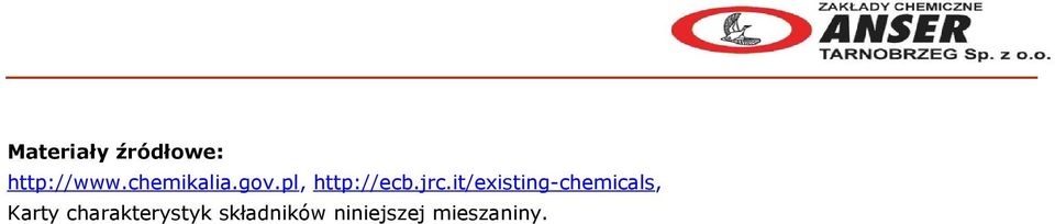 it/existing-chemicals, Karty