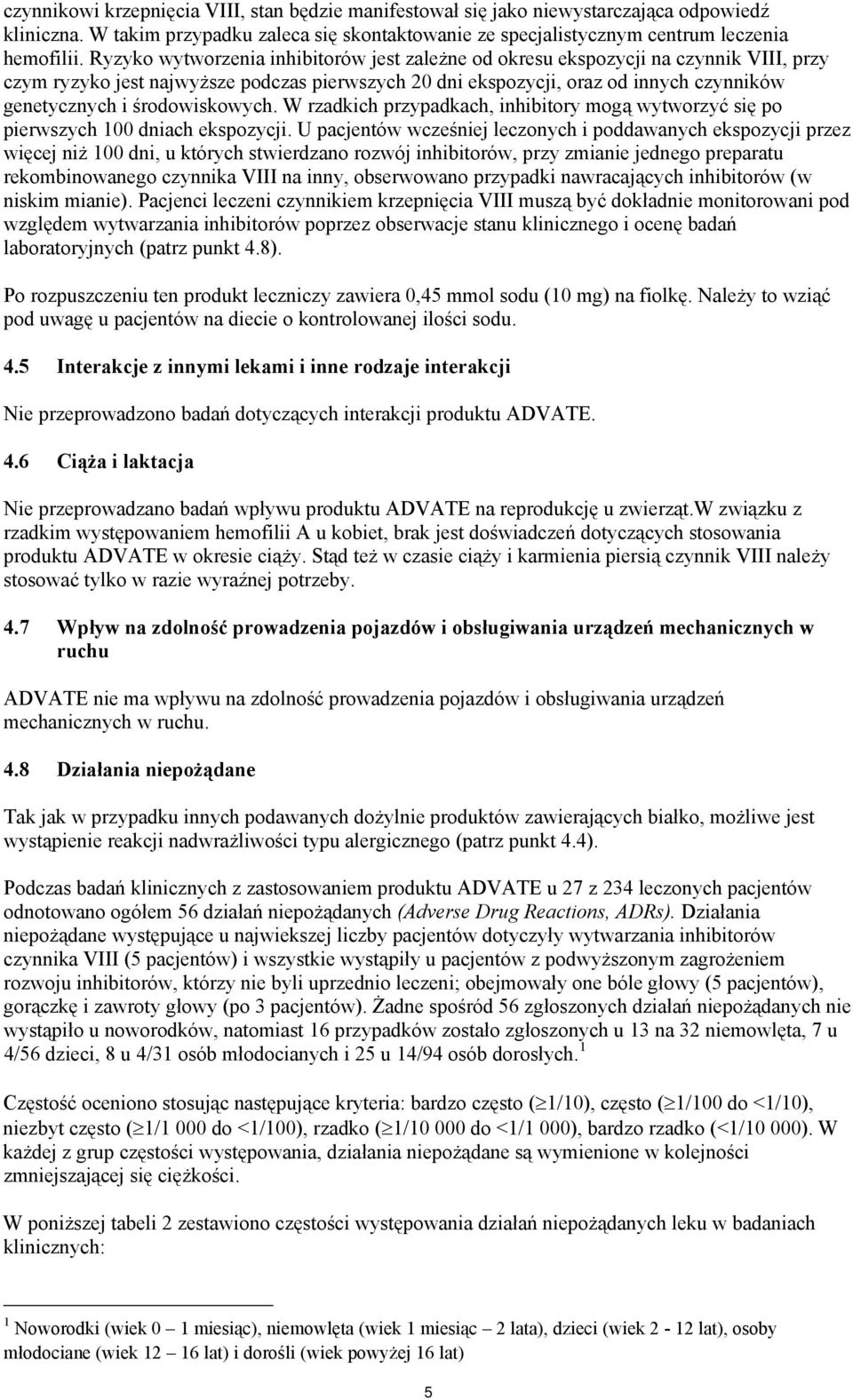 środowiskowych. W rzadkich przypadkach, inhibitory mogą wytworzyć się po pierwszych 100 dniach ekspozycji.