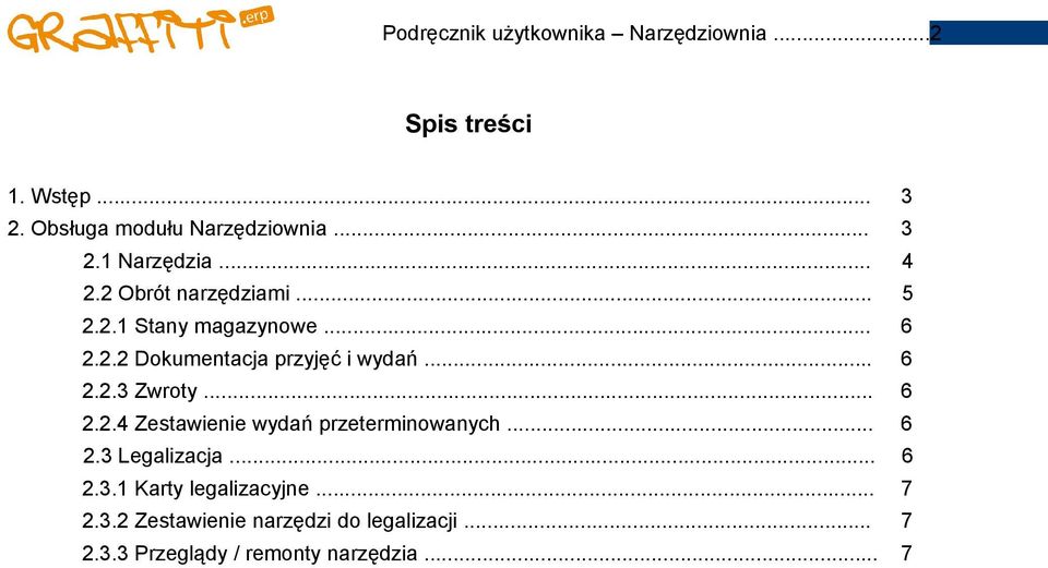 .. 6 2.2.4 Zestawienie wydań przeterminowanych... 6 2.3 Legalizacja... 6 2.3.1 Karty legalizacyjne... 7 2.