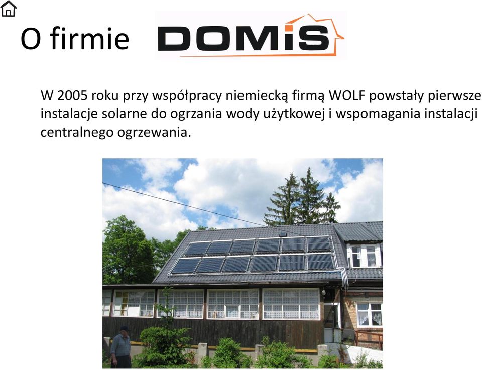 instalacje solarne do ogrzania wody