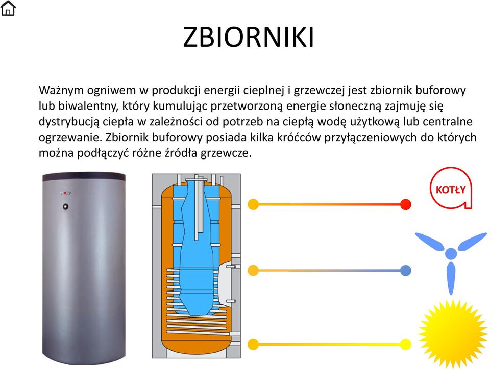 zależności od potrzeb na ciepłą wodę użytkową lub centralne ogrzewanie.