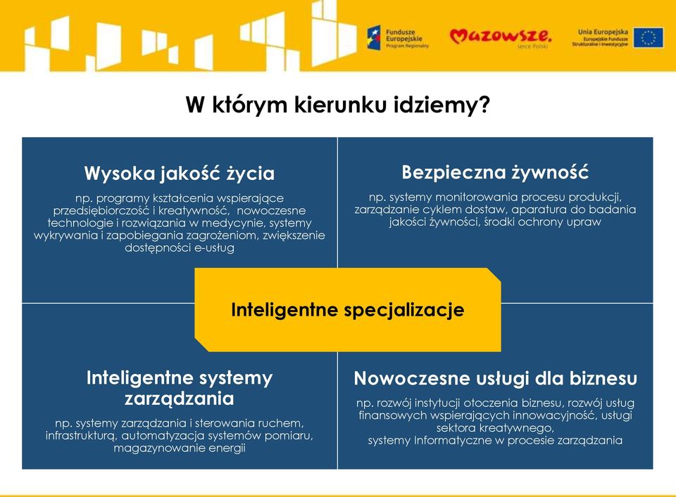 e-usług Bezpieczna żywność np.