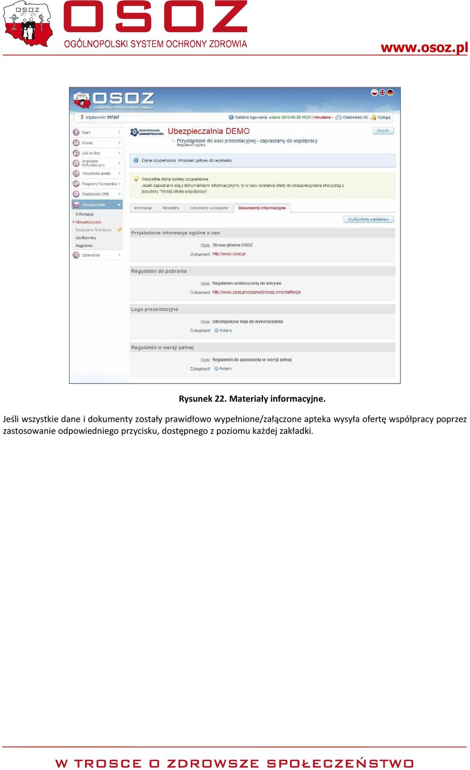 wypełnione/załączone apteka wysyła ofertę współpracy