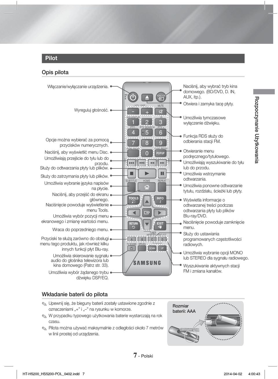 Naciśnij, aby przejść do ekranu głównego. Naciśnięcie powoduje wyświetlenie menu Tools. Umożliwia wybór pozycji menu ekranowego i zmianę wartości menu. Wraca do poprzedniego menu.