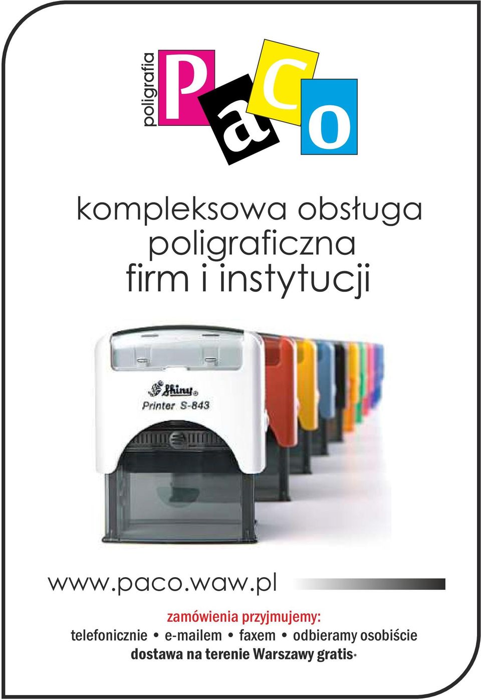 telefonicznie e-mailem faxem odbieramy