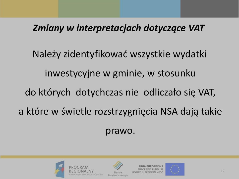 gminie, w stosunku do których dotychczas nie
