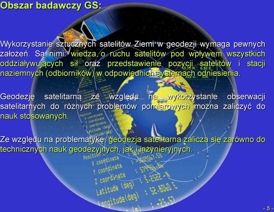 (odbiorników) w odpowiednich systemach odniesienia.