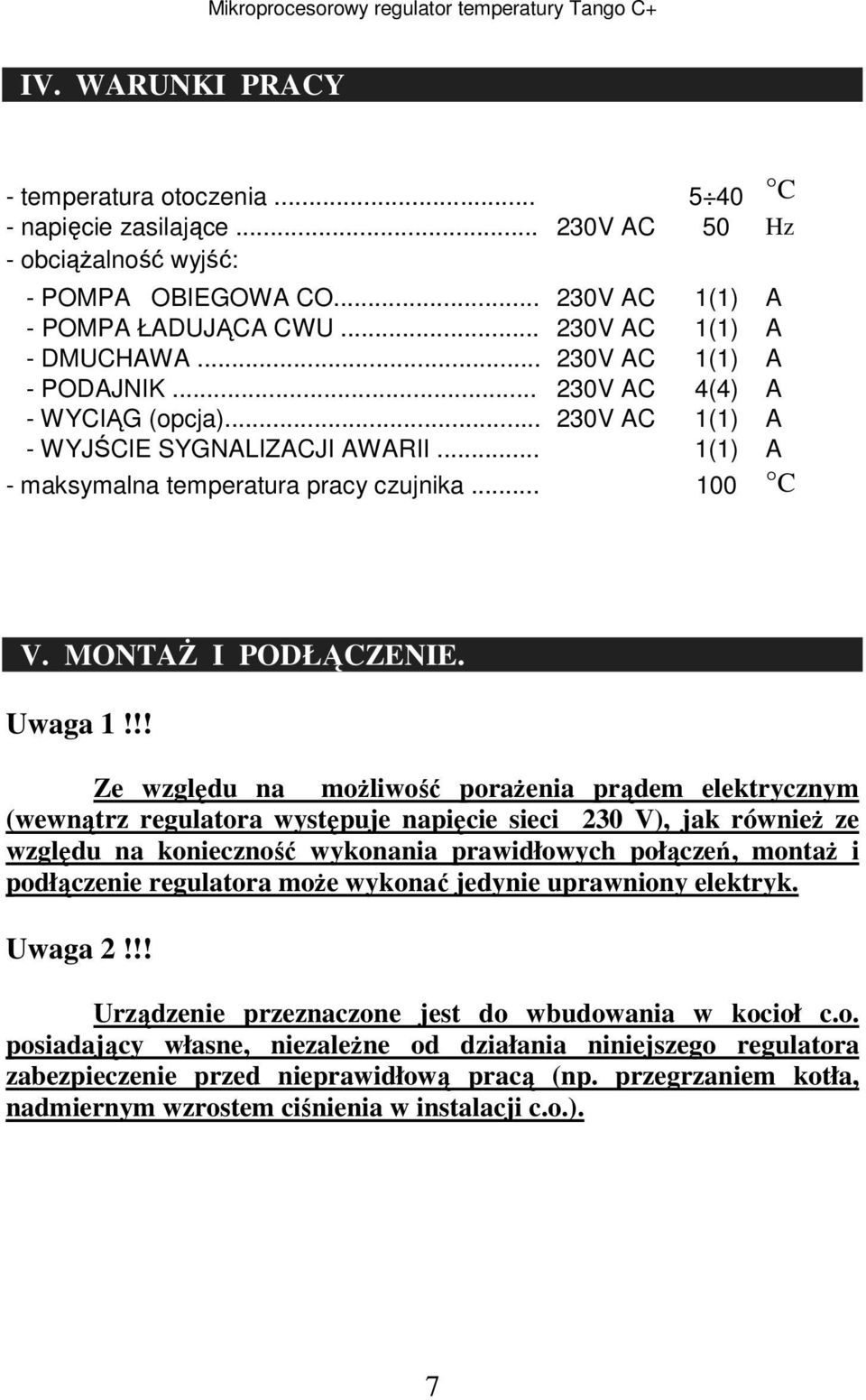 Uwaga 1!