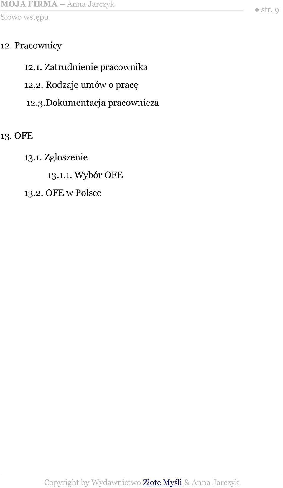 2. Rodzaje umów o pracę 12.3.