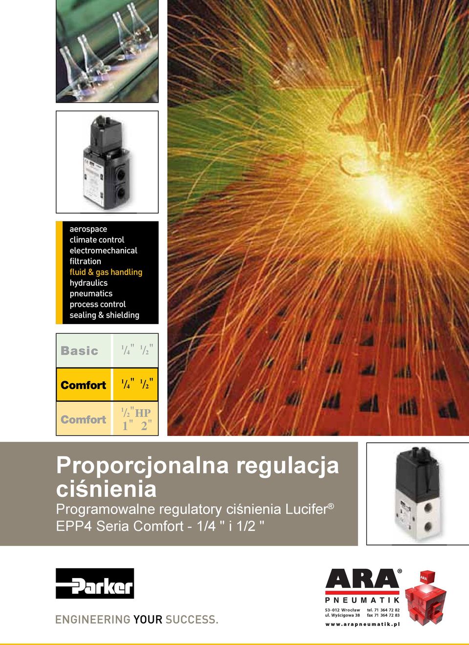 Basic Comfort Comfort Proporcjonalna regulacja ciśnienia