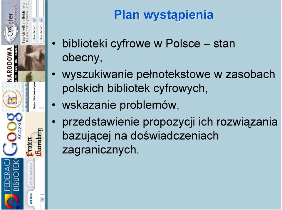 cyfrowych, wskazanie problemów, przedstawienie propozycji