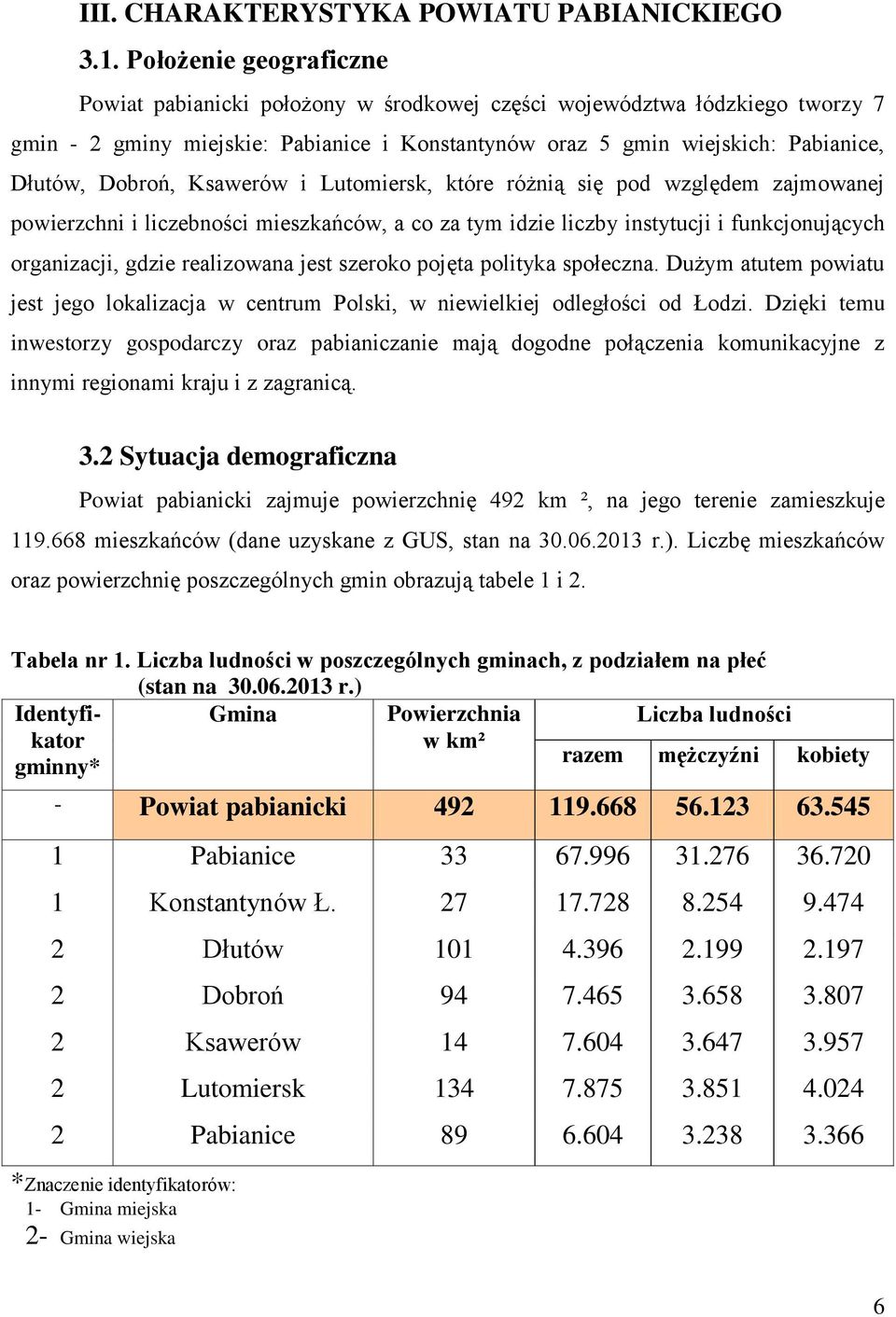 Ksawerów i Lutomiersk, które różnią się pod względem zajmowanej powierzchni i liczebności mieszkańców, a co za tym idzie liczby instytucji i funkcjonujących organizacji, gdzie realizowana jest