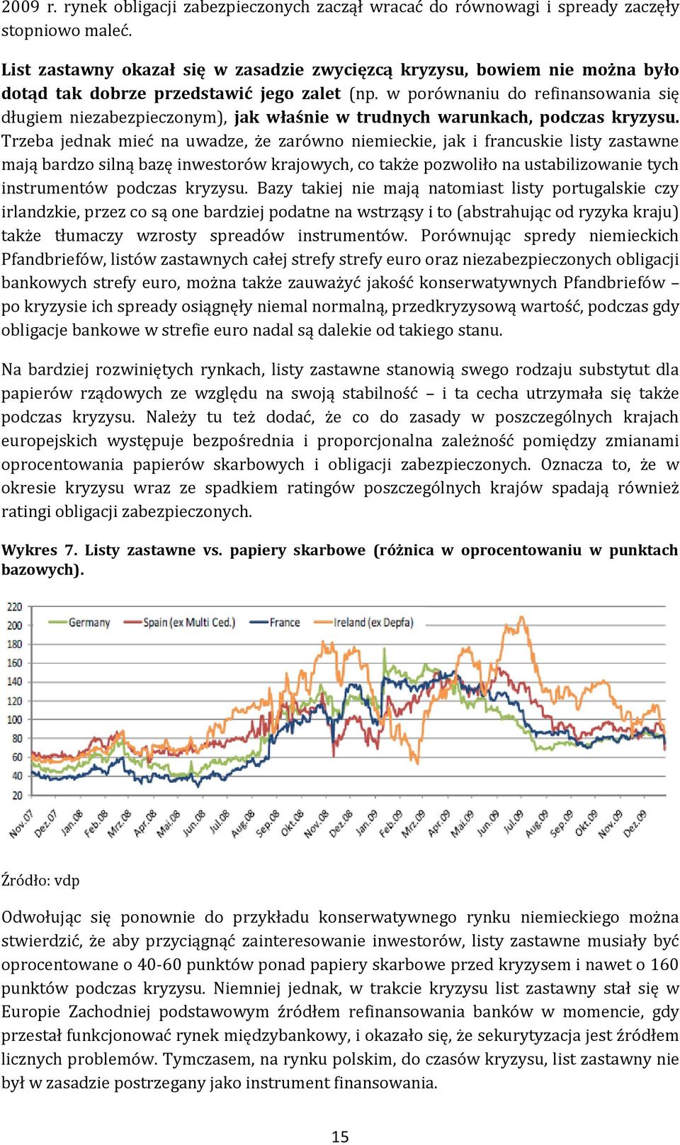 w porównaniu do refinansowania się długiem niezabezpieczonym), jak właśnie w trudnych warunkach, podczas kryzysu.