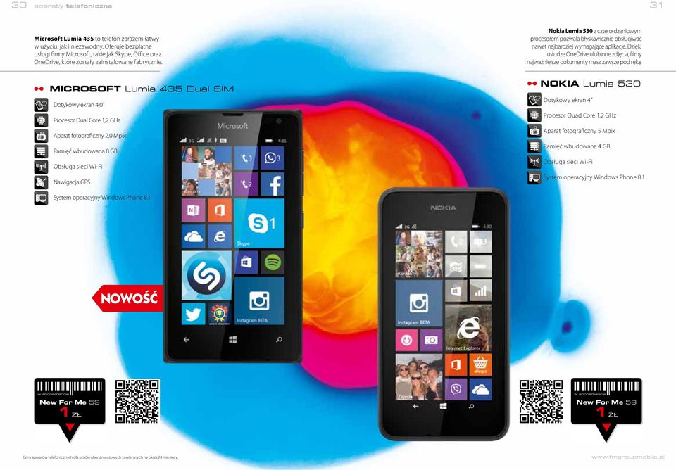 Nokia Lumia 530 z czterordzeniowym procesorem pozwala błyskawicznie obsługiwać nawet najbardziej wymagające aplikacje.