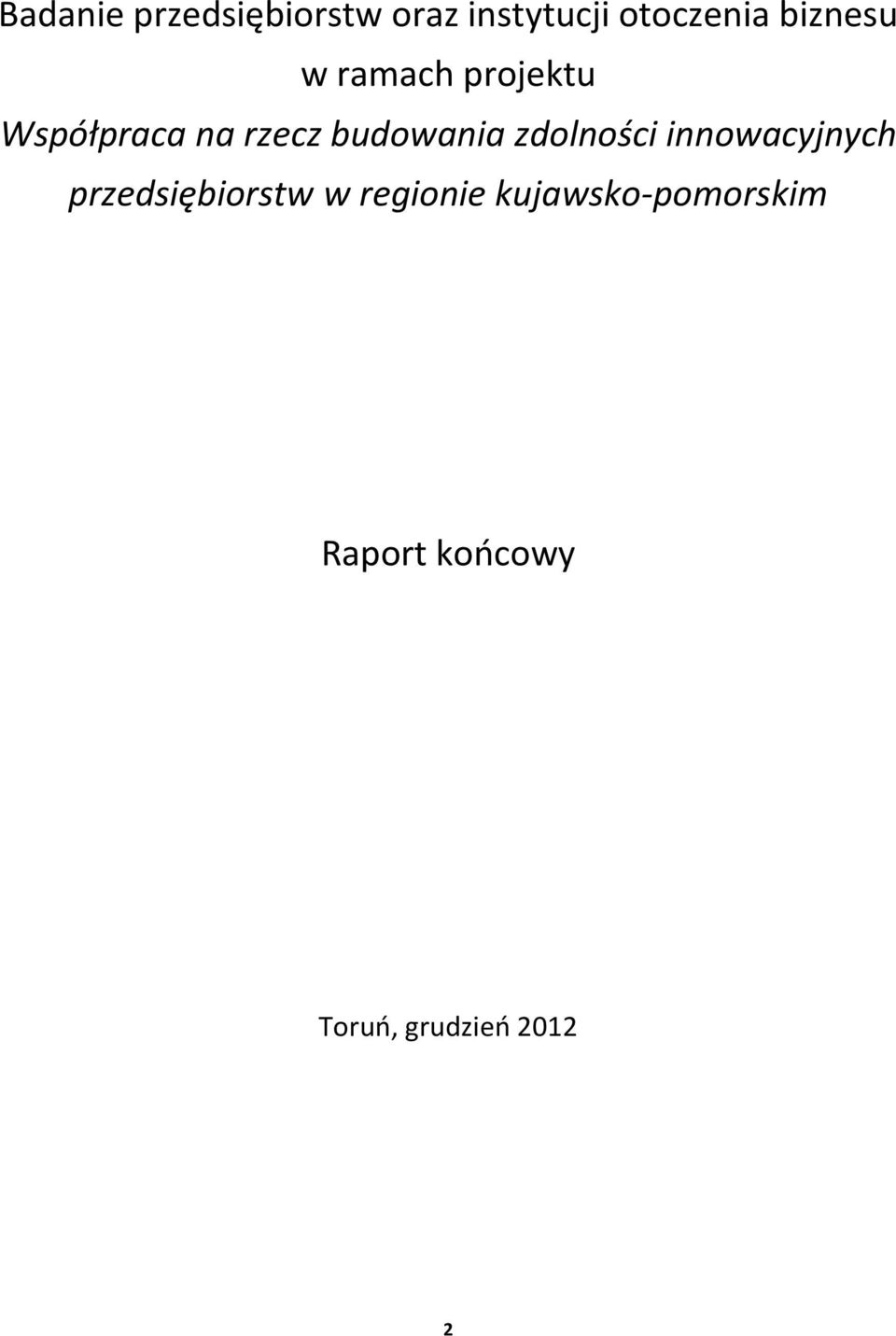 budowania zdolności innowacyjnych przedsiębiorstw w