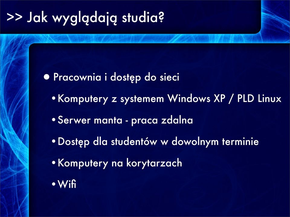 Windows XP / PLD Linux Serwer manta - praca