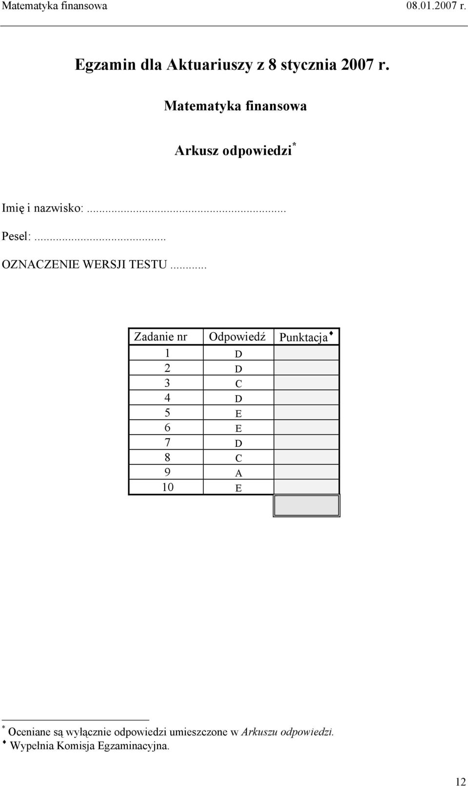 .. OZNACZENIE WERSJI TESTU.