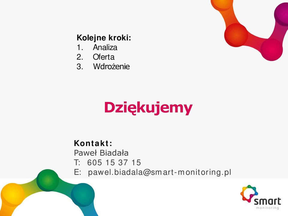 Wdrożenie Dziękujemy Kontakt: