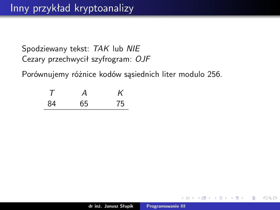 szyfrogram: OJF Porównujemy różnice