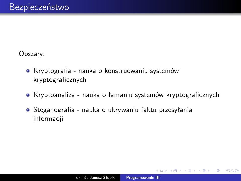 Kryptoanaliza - nauka o łamaniu systemów