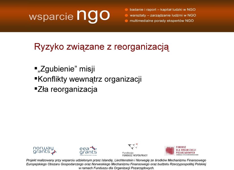 misji Konflikty wewnątrz