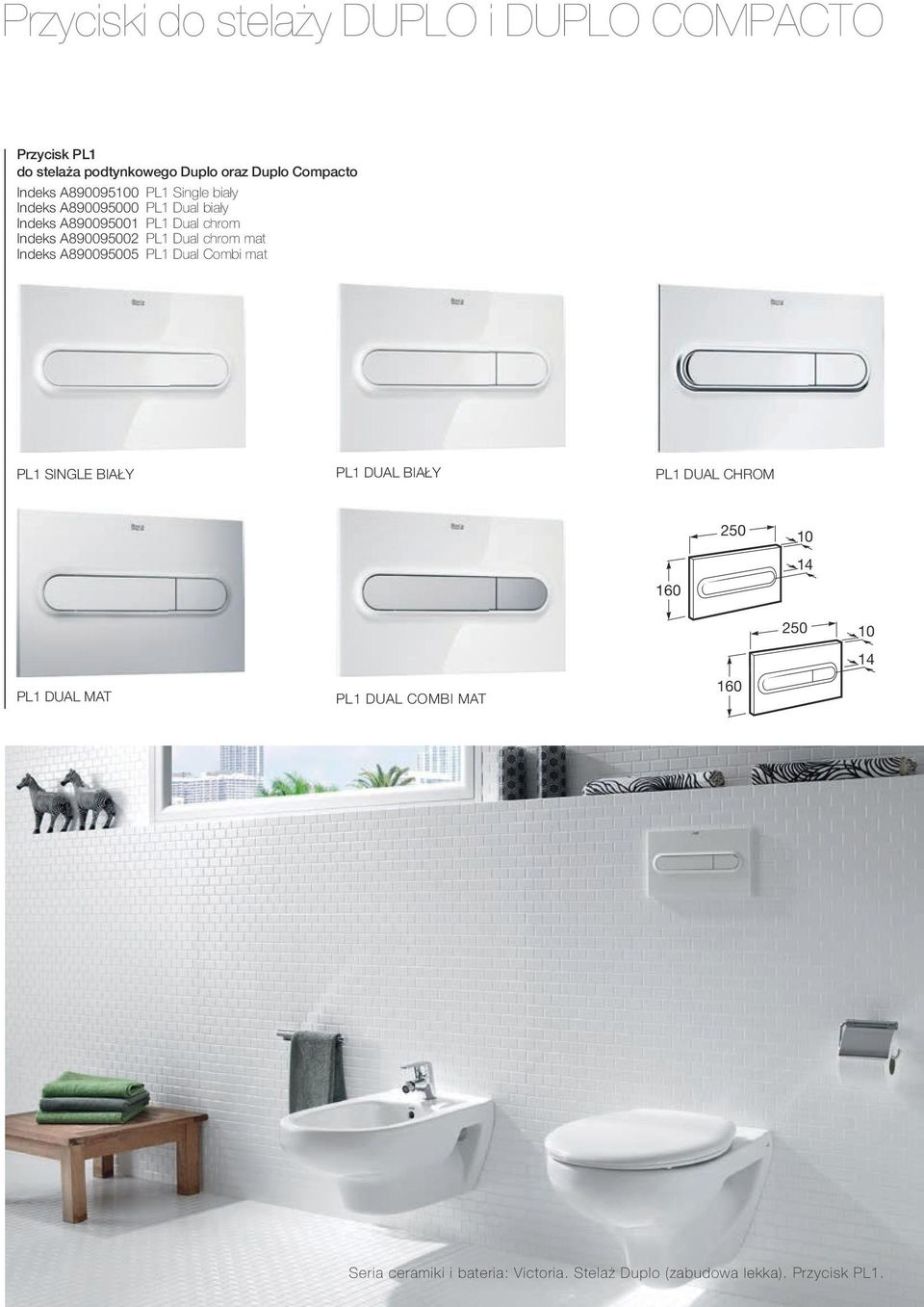 A890095002 PL1 Dual chrom mat Indeks A890095005 PL1 Dual Combi mat 169 PL1 SINGLE BIAŁY PL1 DUAL BIAŁY PL1 DUAL