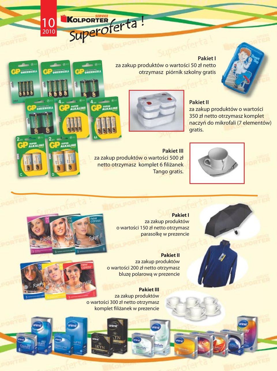 I za zakup produktów o wartości 500 zł netto otrzymasz komplet 6 filiżanek Tango gratis.