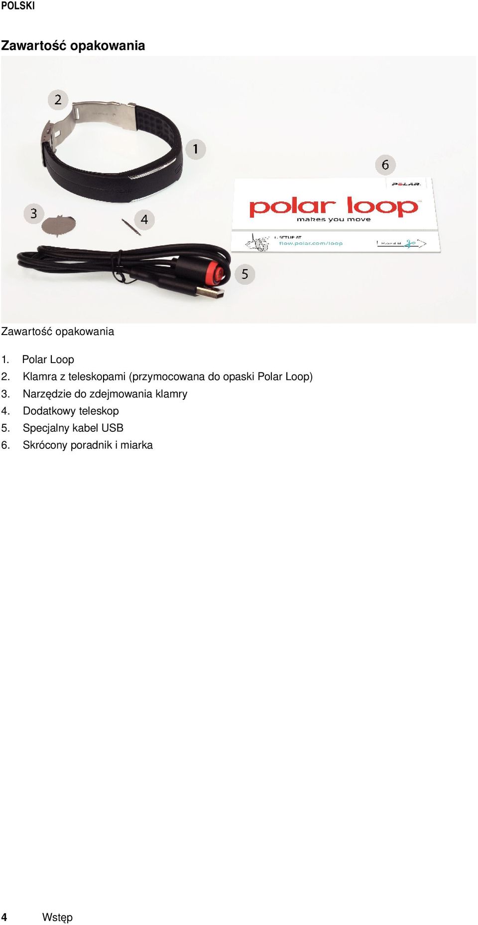 Narzędzie do zdejmowania klamry 4. Dodatkowy teleskop 5.