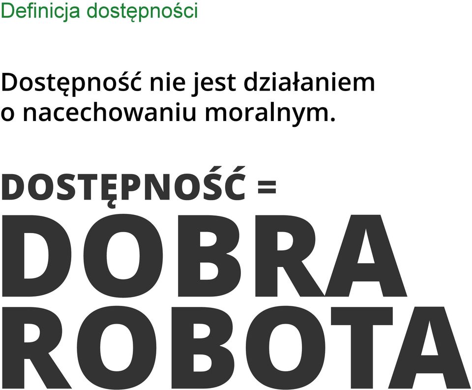 Dostępność nie jest