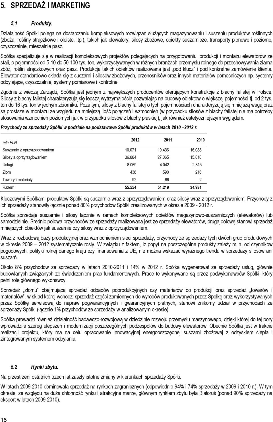), takich jak elewatory, silosy zbożowe, obiekty suszarnicze, transporty pionowe i poziome, czyszczalnie, mieszalnie pasz.