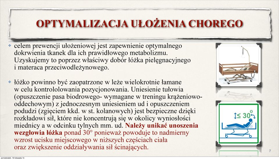 Uniesienie tułowia (opuszczenie pasa biodrowego- wymagane w treningu krążeniowooddechowym) z jednoczesnym uniesieniem ud i opuszczeniem podudzi (zgięciem kkd. w st.