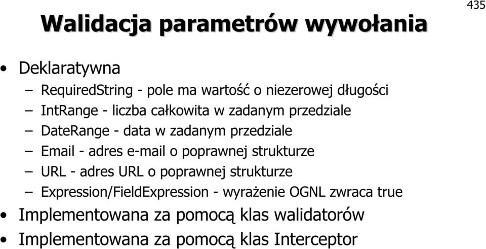 adres e-mail o poprawnej strukturze URL - adres URL o poprawnej strukturze Expression/FieldExpression -