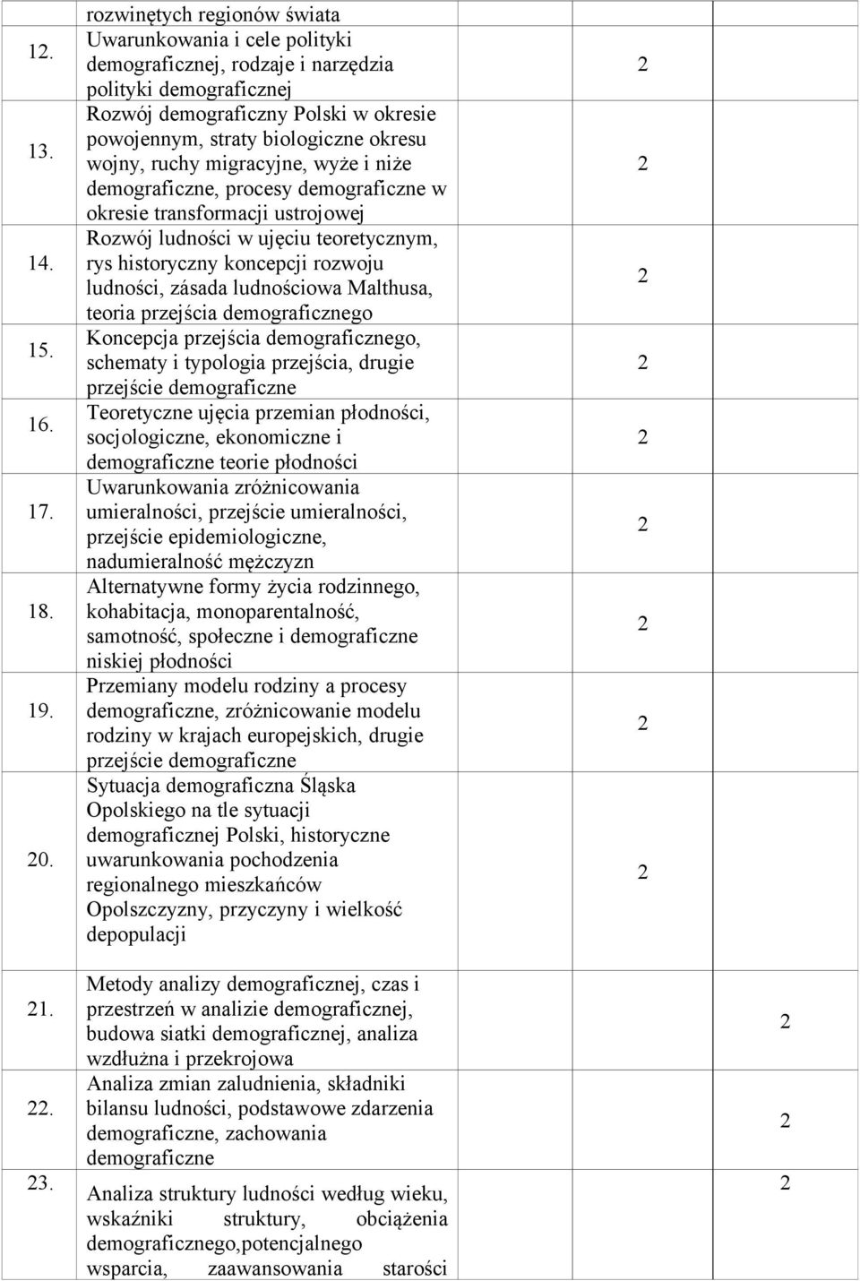 wojny, ruchy migracyjne, wyże i niże demograficzne, procesy demograficzne w okresie transformacji ustrojowej Rozwój ludności w ujęciu teoretycznym, rys historyczny koncepcji rozwoju ludności, zásada