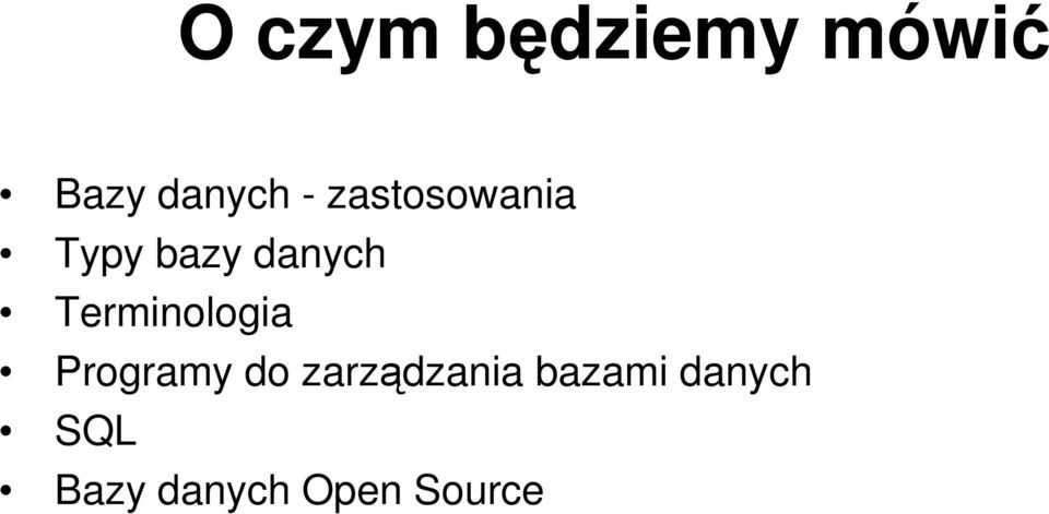 Terminologia Programy do