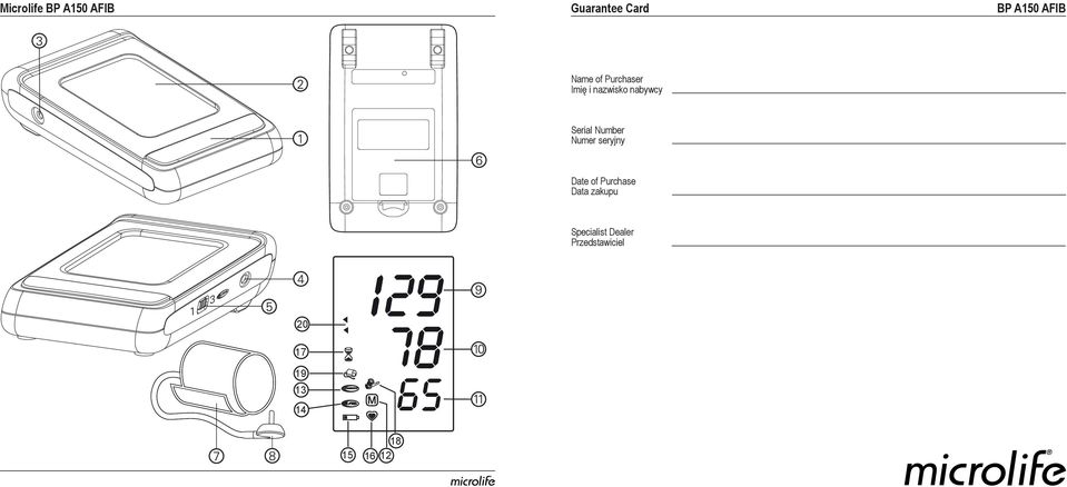 nabywcy Serial Number Numer seryjny Date of Purchase Data