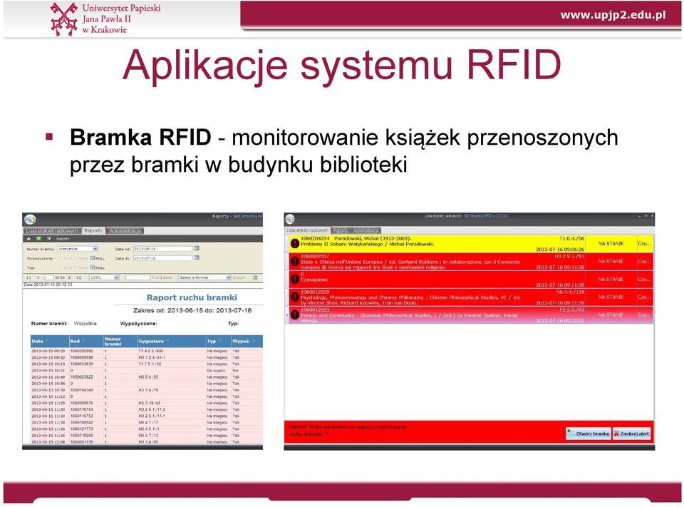 monitorowanie książek