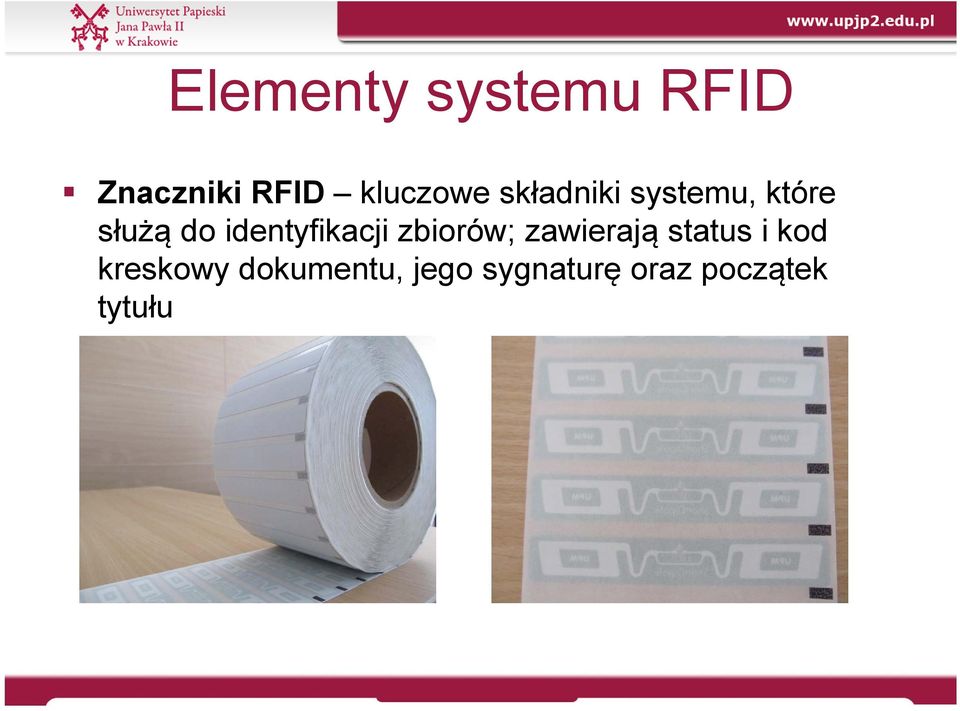 identyfikacji zbiorów; zawierają status i kod