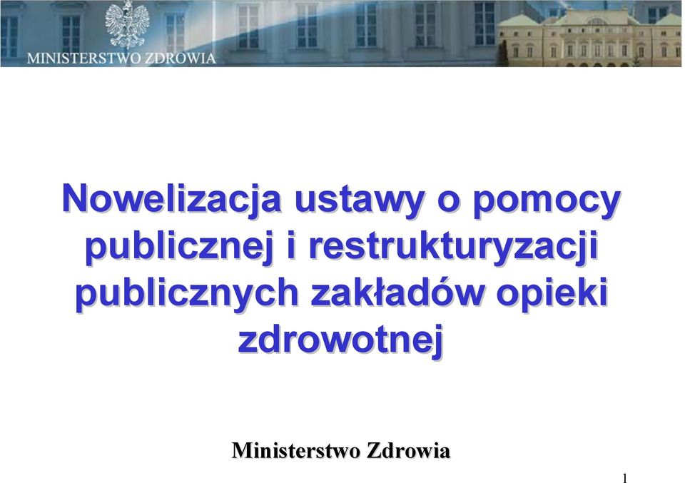 publicznych zakładów opieki