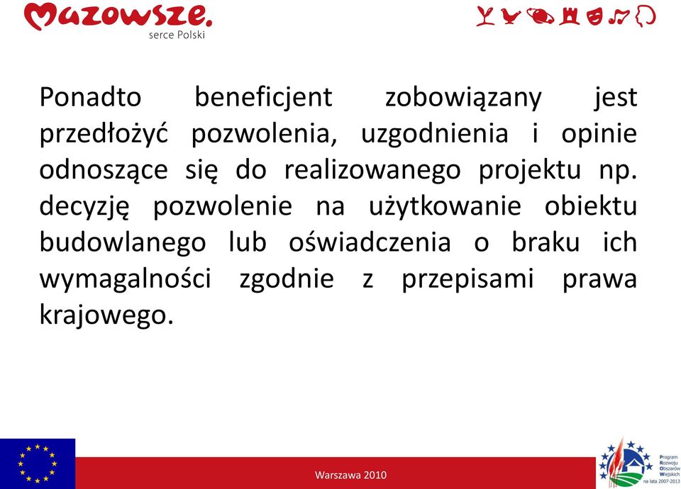 decyzję pozwolenie na użytkowanie obiektu budowlanego lub