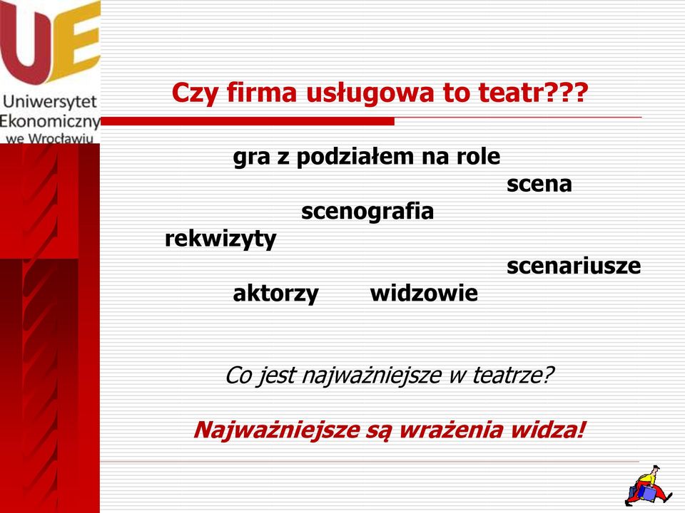 rekwizyty aktorzy widzowie scena scenariusze