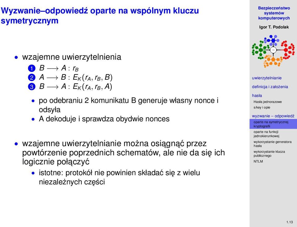 dekoduje i sprawdza obydwie nonces wzajemne można osiagn ać przez powtórzenie poprzednich schematów, ale