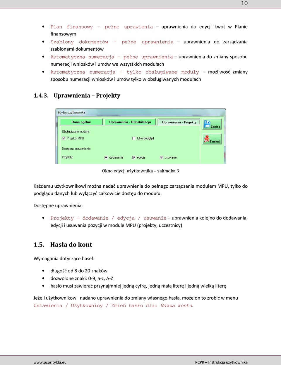 obsługiwanych modułach 1.4.3.