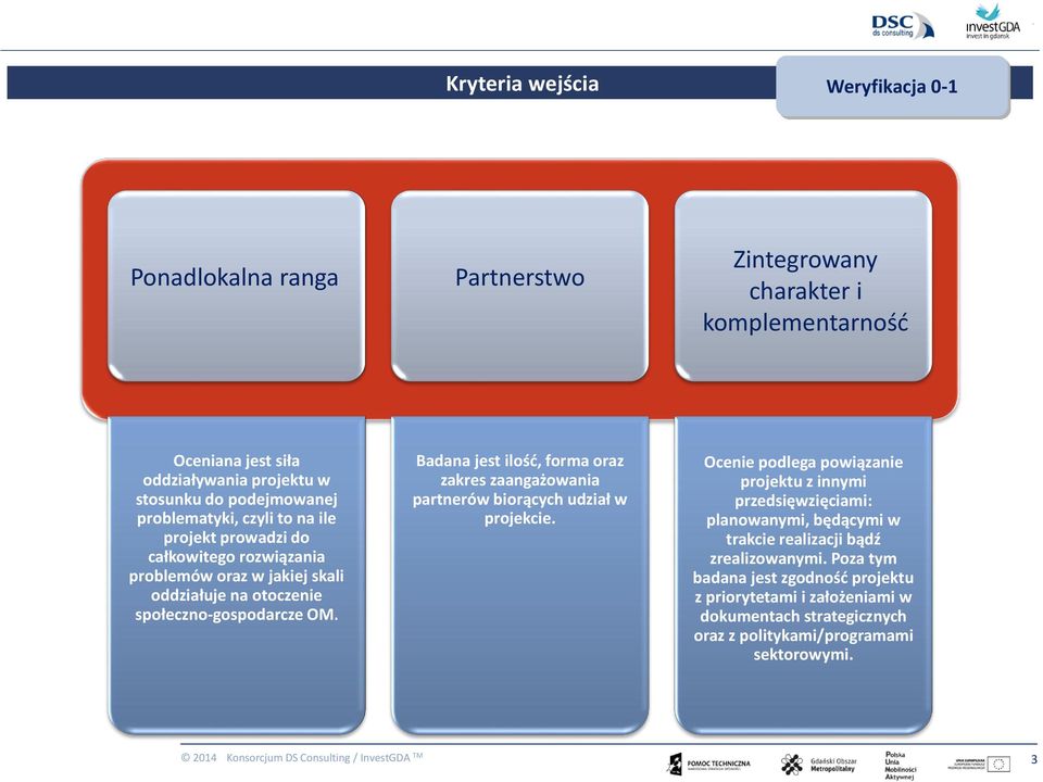 Badana jest ilość, forma oraz zakres zaangażowania partnerów biorących udział w projekcie.