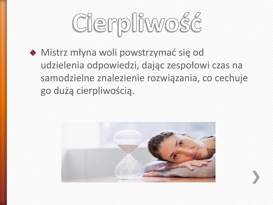 czas na samodzielne znalezienie