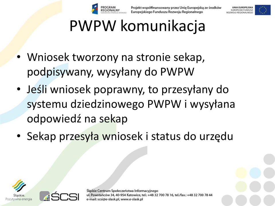 to przesyłany do systemu dziedzinowego PWPW i wysyłana