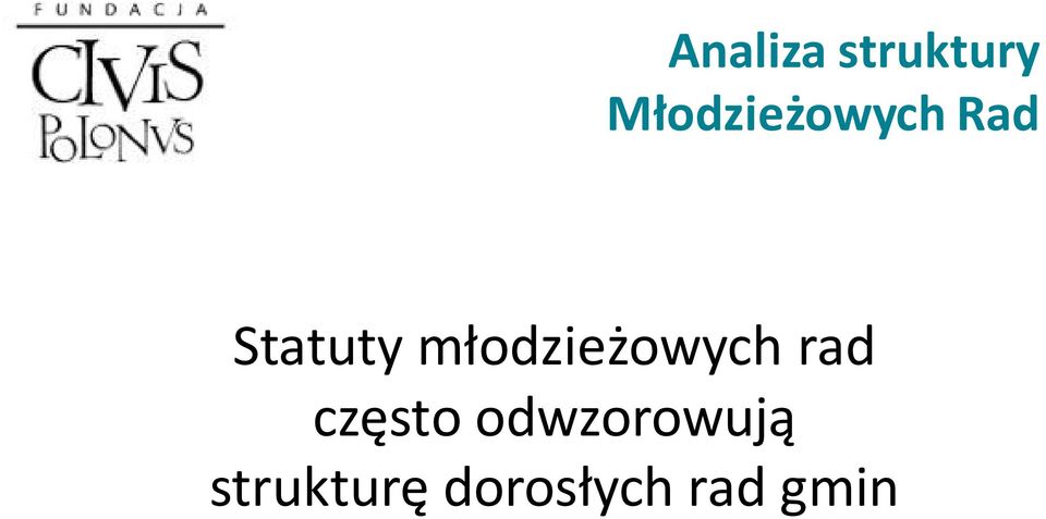 młodzieżowych rad często