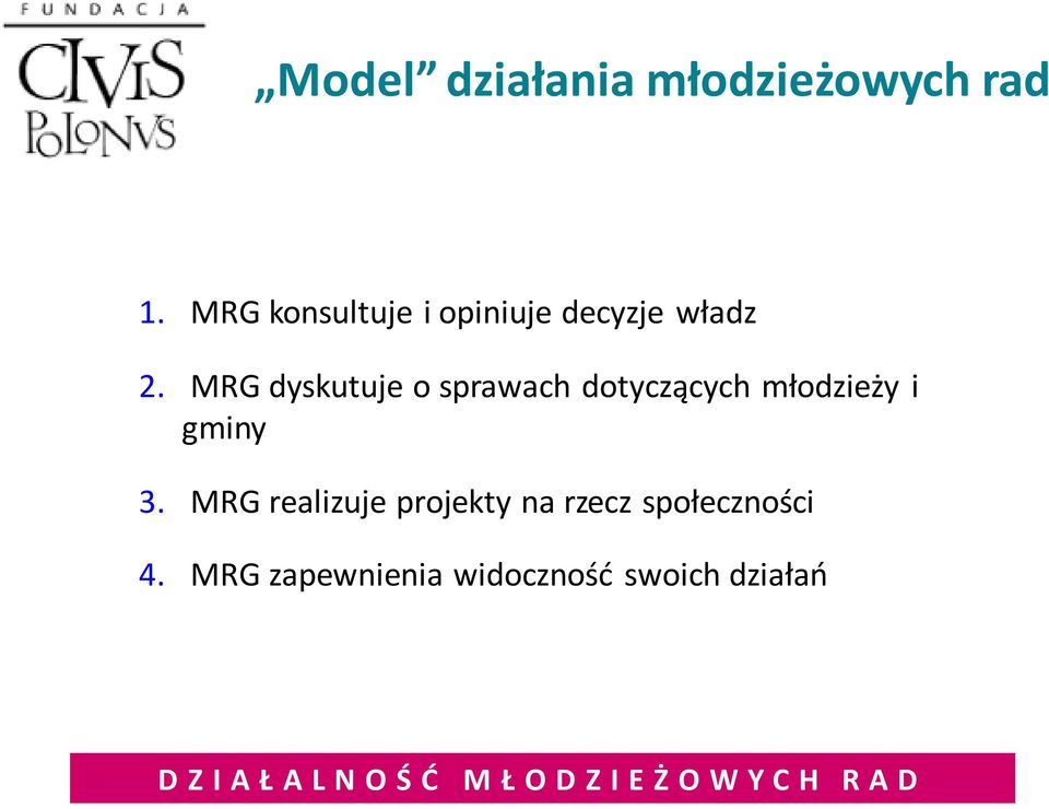 MRG dyskutuje o sprawach dotyczących młodzieży i gminy 3.