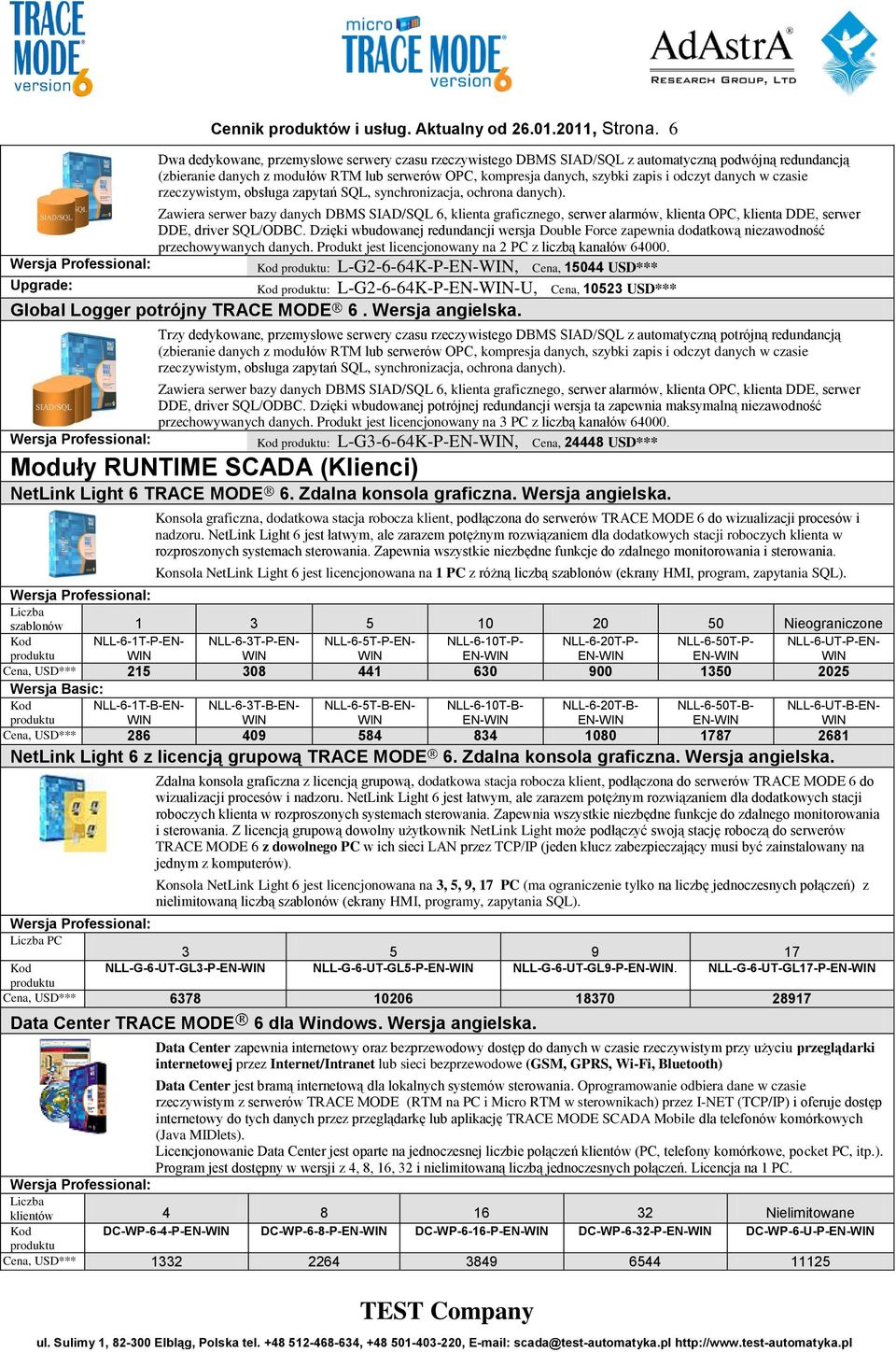 danych w czasie rzeczywistym, obsługa zapytań SQL, synchronizacja, ochrona danych).